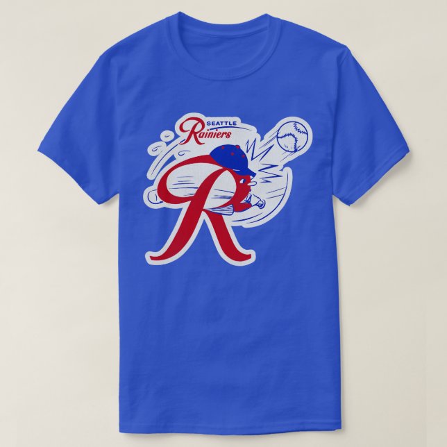 Camiseta Derrota de la mascota de béisbol Seattle Rainiers (Diseño del anverso)
