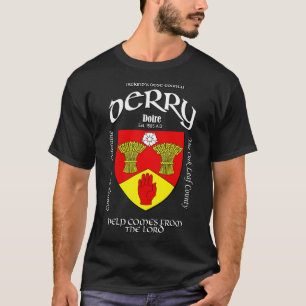 Camiseta Derry Ireland Escudo Escudo de armas de Irlanda