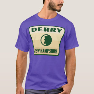 Camiseta Derry New Hampshire Retro Badge Tan