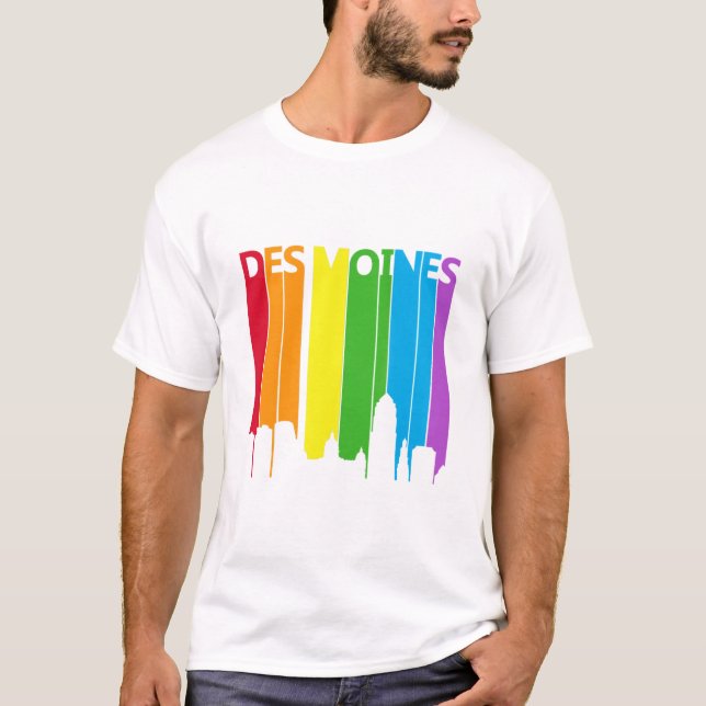Camiseta Des Moines Rainbow (Anverso)