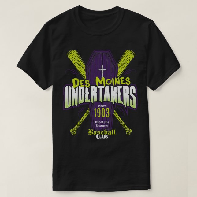 Camiseta Des Moines Undertakers (Diseño del anverso)
