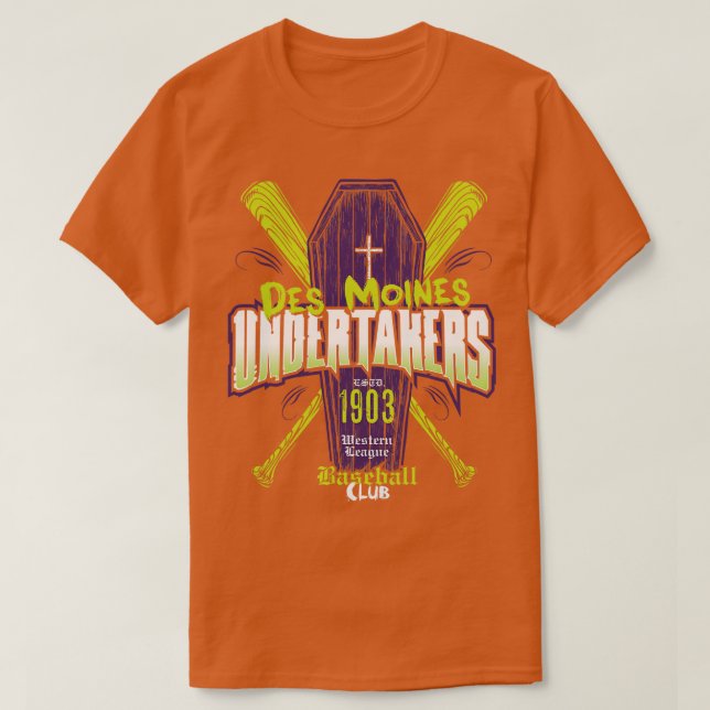 Camiseta Des Moines Undertakers (Diseño del anverso)