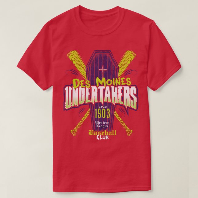 Camiseta Des Moines Undertakers (Diseño del anverso)