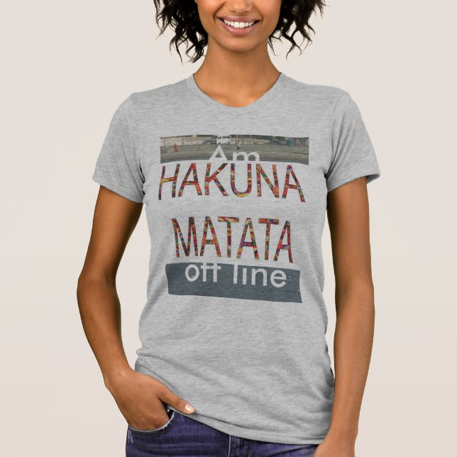 Camiseta Desactivando el producto Personalizar de línea (Anverso)