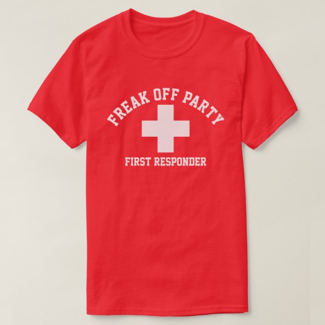 Camiseta Desactivar Fiesta de respuesta inicial (Diseño del anverso)