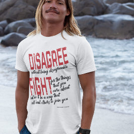 CAMISETA DESACUERDO SIN ATENCIÓN DE LUCHA CONTRA LAS DESAGR