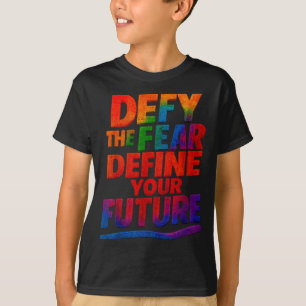 Camiseta Desafía El Miedo Define Tu Futuro Cita Motivaciona