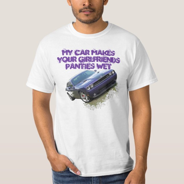 Camiseta Desafiador púrpura loco del ciruelo (Anverso)