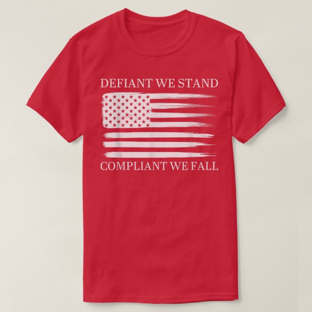 Camiseta Desafiante, cumplimos, nos caemos (Diseño del anverso)