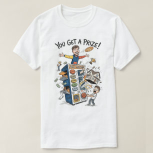 Camiseta Desafío de Premio Divertido Dibujo Animado
