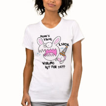 Camiseta desafortunada del conejo