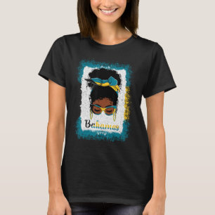 Camiseta Desagradable Bun Bahamian Bandera Mujeres Chicas