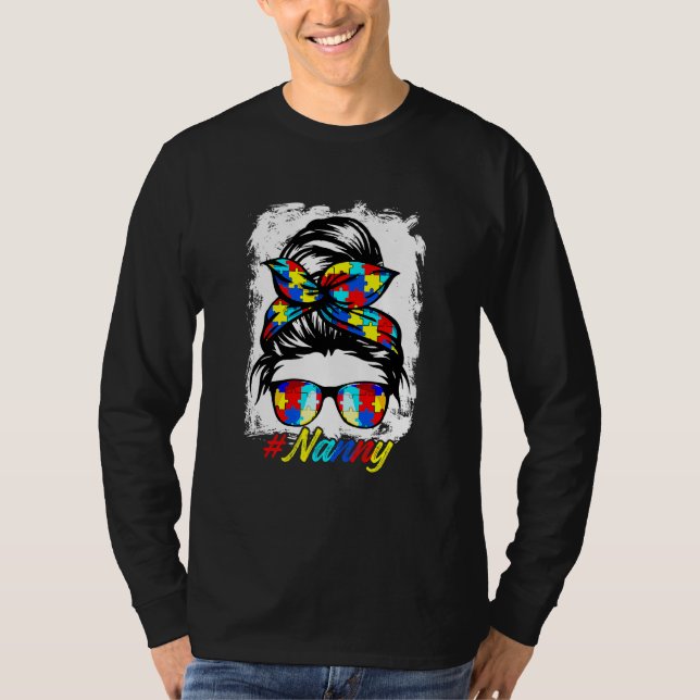 Camiseta Desagradable Bun Bandana Chicas Mujeres Autismo (Anverso)