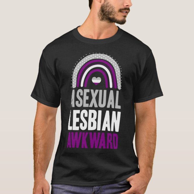 Camiseta Desagradable orgullo asexual de Lesbianas Asexuale (Anverso)