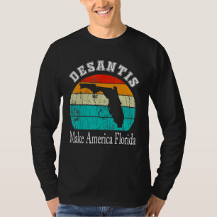 Camiseta Desantis 2024 hace de Estados Unidos la etiqueta e