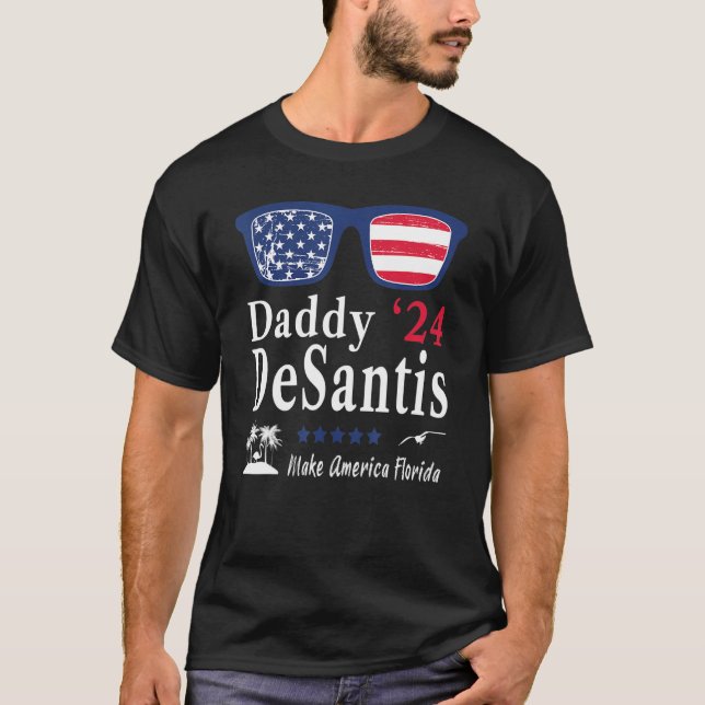 Camiseta Desantis 2024 Haz de Estados Unidos Florida Papi D (Anverso)