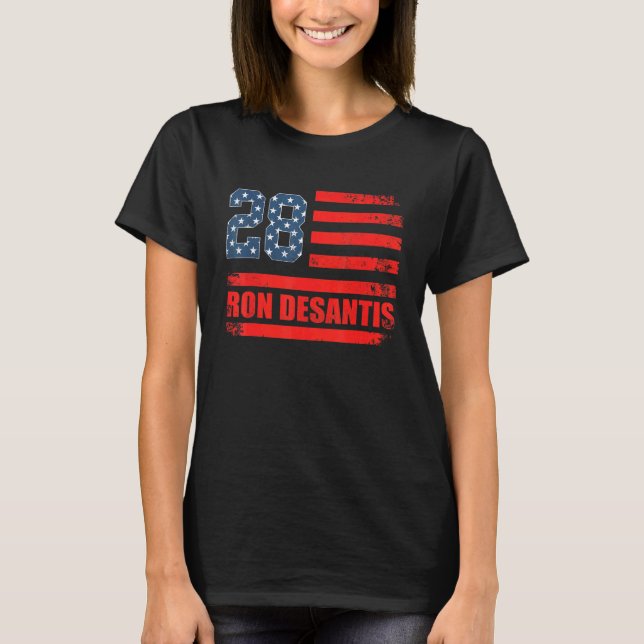Camiseta Desantis 2028 American Flag USA Flag 2 (Anverso)