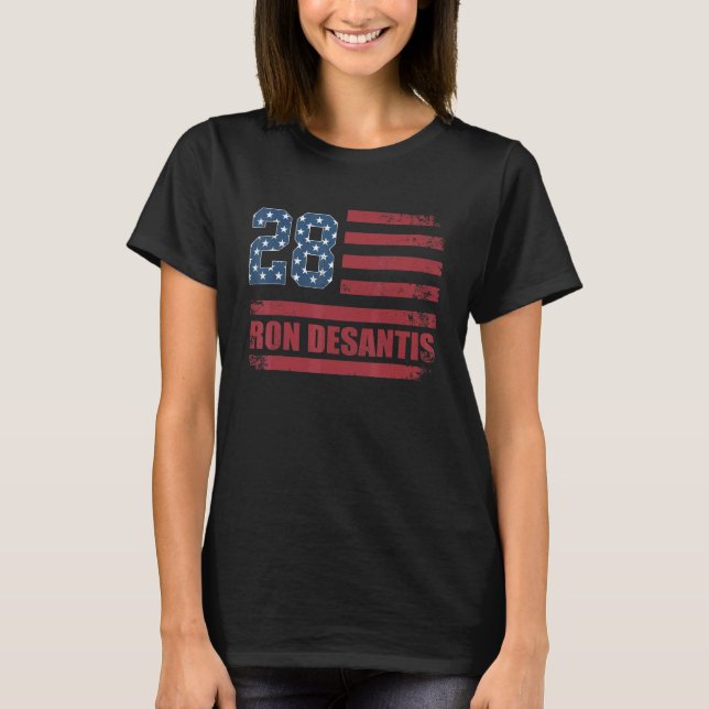 Camiseta Desantis 2028 American Flag USA Flag 3 (Anverso)