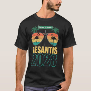 Camiseta Desantis 2028 Escape A Florida Gafas De Sol Flaman