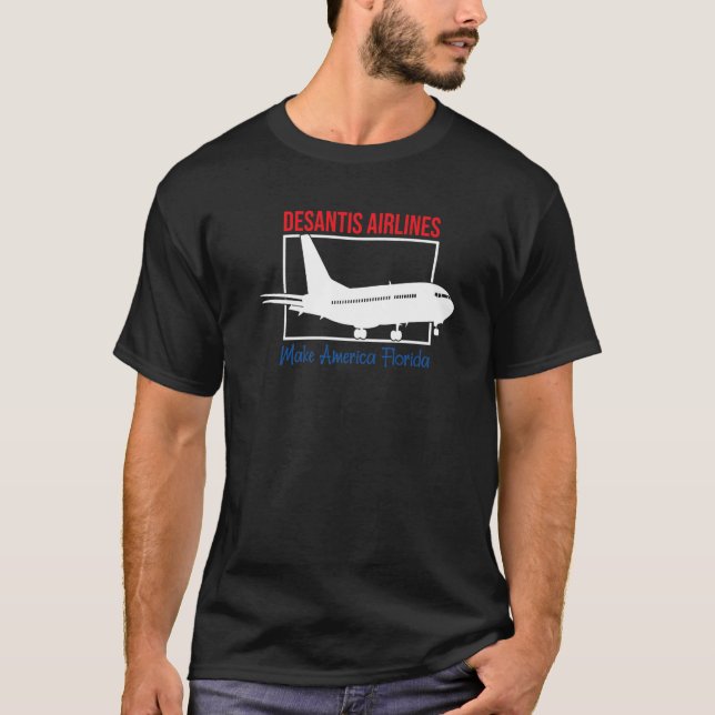Camiseta DeSantis Airlines 2024 Make America Florida Electi (Anverso)