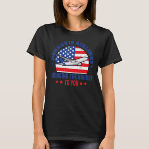 Camiseta DeSantis Airlines Divertido meme político Bandera