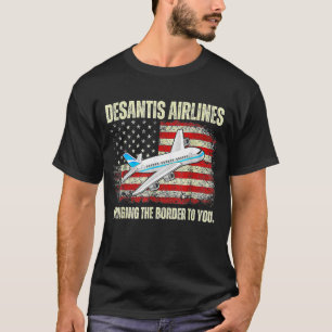 Camiseta DeSantis Airlines es divertida políticamente venti