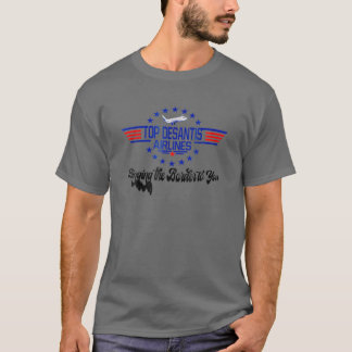 Camiseta Desantis Airlines Es Divertida Trayendo La Fronter
