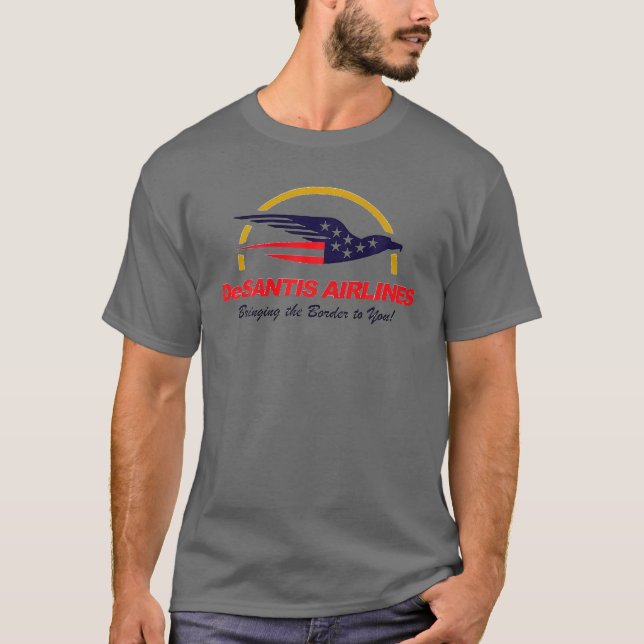 Camiseta Desantis Airlines es un gracioso meme político Ron (Anverso)