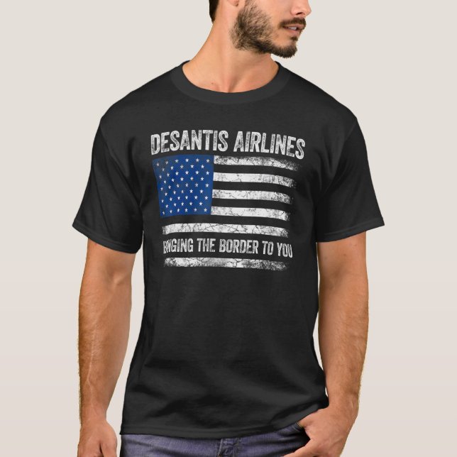 Camiseta DeSantis Airlines Florida Florida Estados Unidos D (Anverso)
