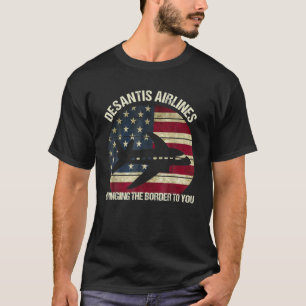Camiseta Desantis Airlines Funny Vintage Political Meme Ame
