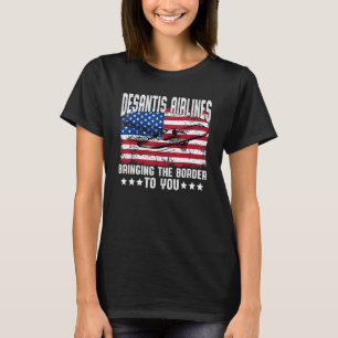 Camiseta Desantis Airlines lleva la frontera a su nuevo pub