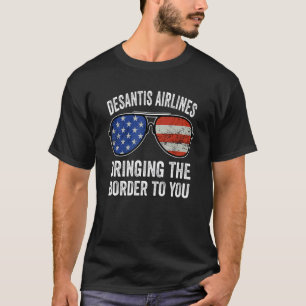 Camiseta Desantis Airlines llevando la frontera a usted_20