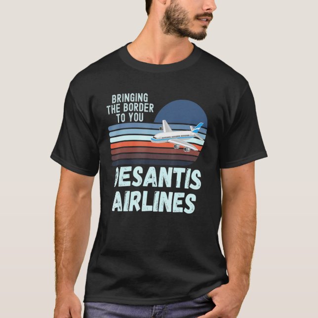Camiseta DeSantis Airlines Marthas Vineyard USA Sunset Funn (Anverso)