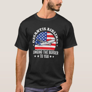Camiseta DeSantis Airlines Meme Político Bandera de Estados