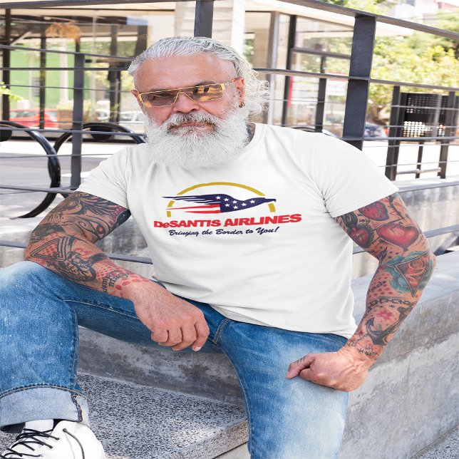 Camiseta DeSantis Airlines Te Trae La Frontera (Subido por el creador)