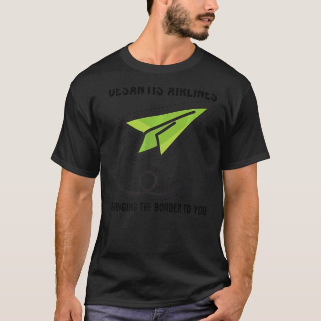 Camiseta Desantis Airlines Te Trae La Frontera Divertida (Anverso)