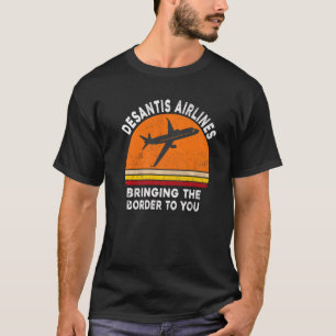 Camiseta DeSantis Airlines Tee Funny Meme Político Vintage