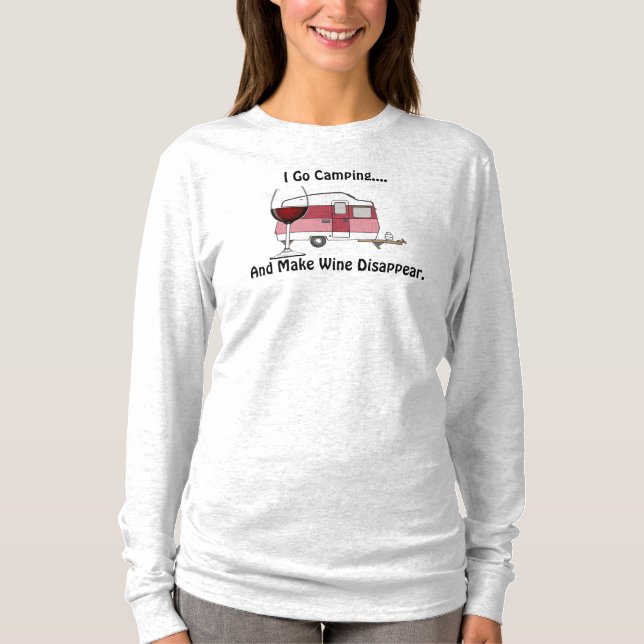 Camiseta Desaparecer el vino Manga larga T (Anverso)