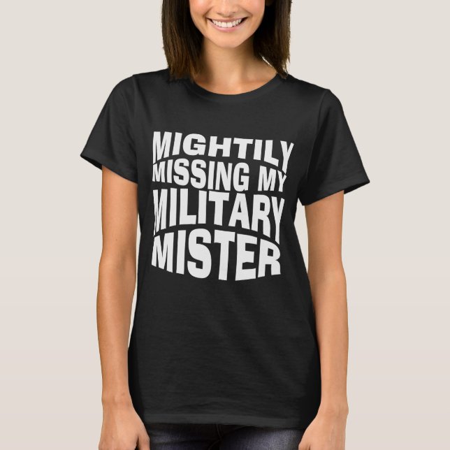 Camiseta Desaparecido mi militar (Anverso)