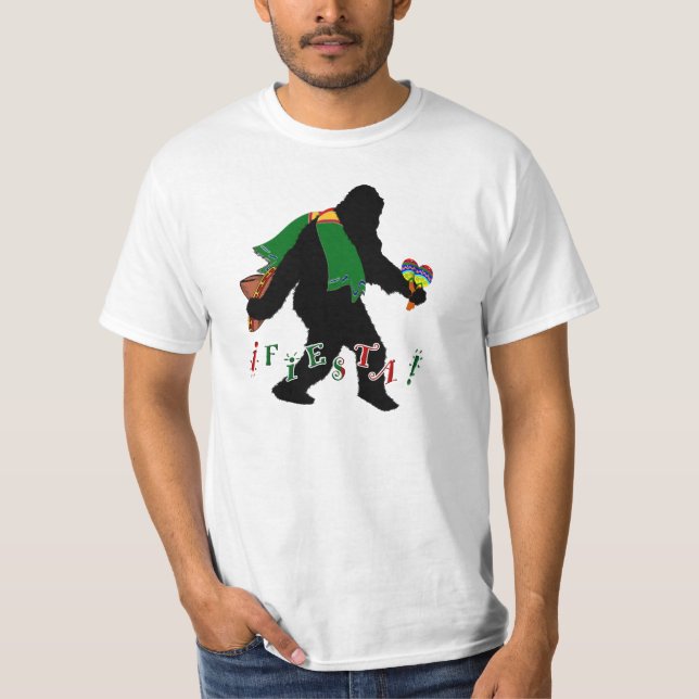 Camiseta Desaparecido Squatchin - Fiesta Squatchin (Anverso)