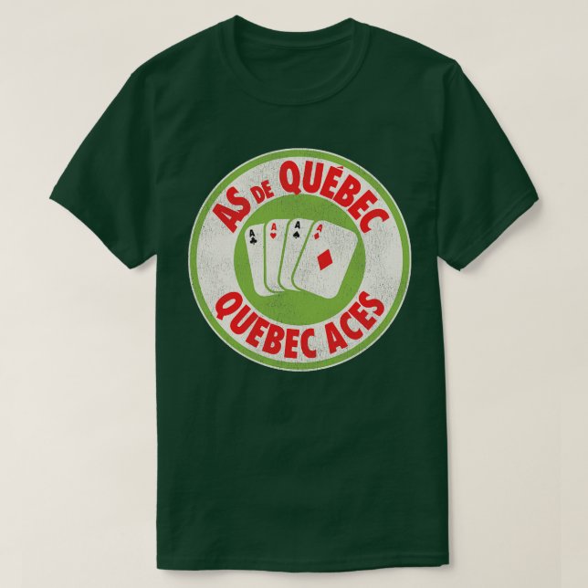 Camiseta Desapareció Como Equipo De Hockey Aces De Quebec (Diseño del anverso)