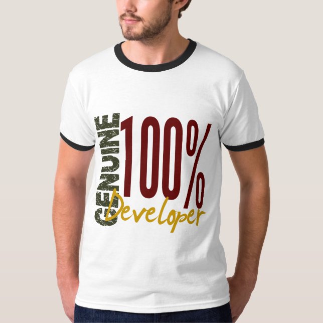 Camiseta Desarrollador auténtico (Anverso)
