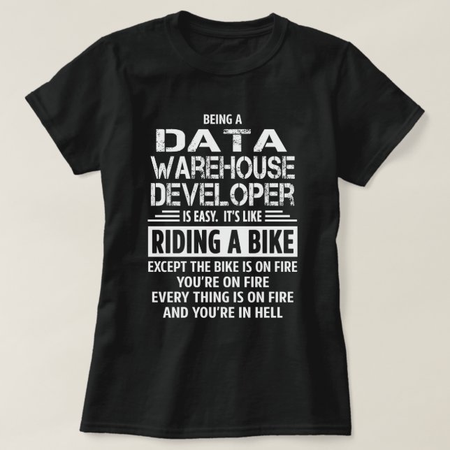 Camiseta Desarrollador de almacenamiento de datos (Diseño del anverso)