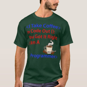 Camiseta Desarrollador de café ingeniero de software Nerd