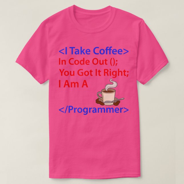 Camiseta Desarrollador de café ingeniero de software Nerd (Diseño del anverso)
