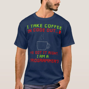 Camiseta Desarrollador de café ingeniero de software Nerd