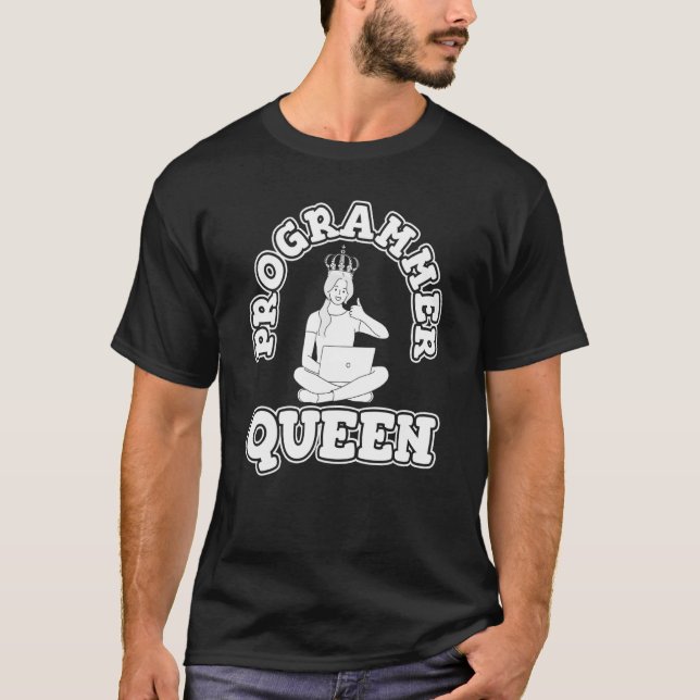 Camiseta Desarrollador de Codificación de Reina de Codifica (Anverso)
