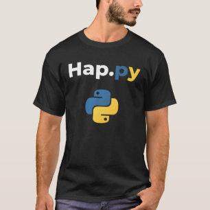 Camiseta Desarrollador de Hap py Python