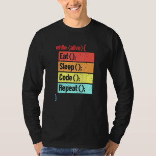 Camiseta Desarrollador de ingeniero de software de repetici