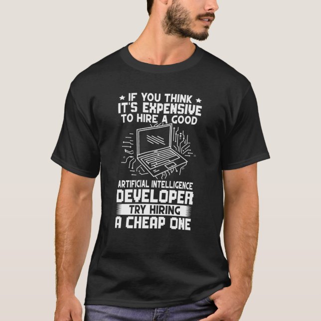 Camiseta Desarrollador de Inteligencia Artificial Intenta C (Anverso)